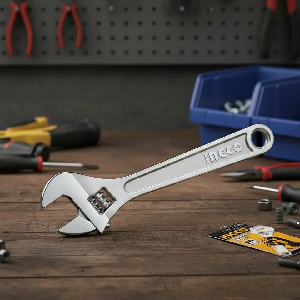 Llave Ajustable 450mm / 18 Ingco Hadw131182 Amarillo 6