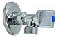 Llave Angular He-he 1/2 Pulgadas Taumm Con Adorno Pared - Miniatura 1