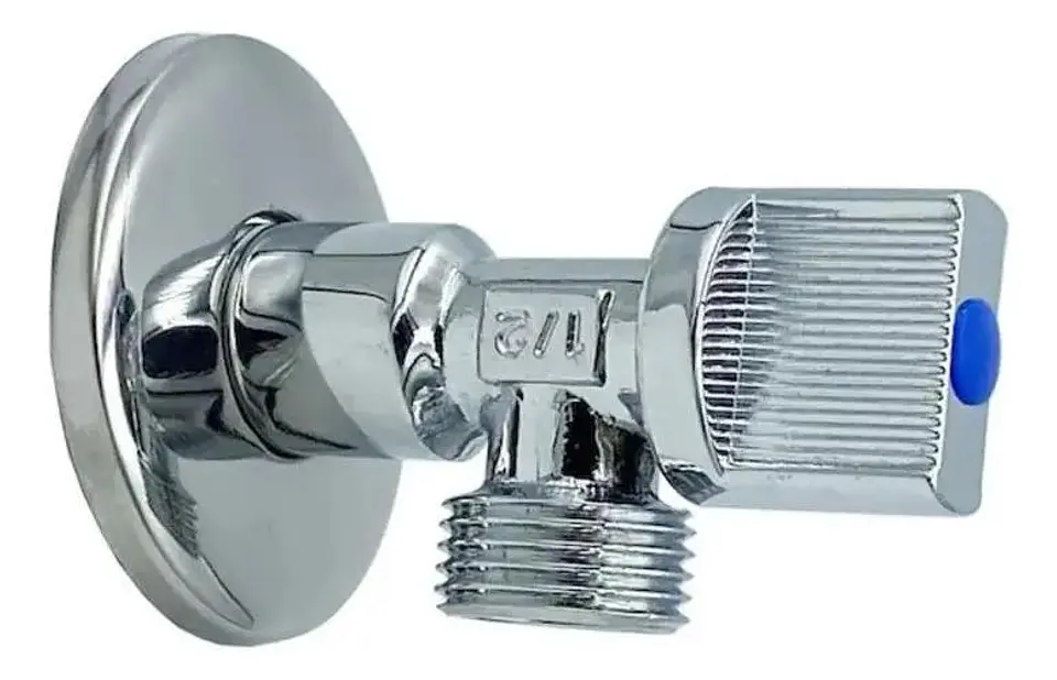 Llave Angular He-he 1/2 Pulgadas Taumm Con Adorno Pared 1