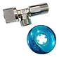Llave Angular He-he 1/2 Pulgadas Taumm Con Adorno Pared - Miniatura 2