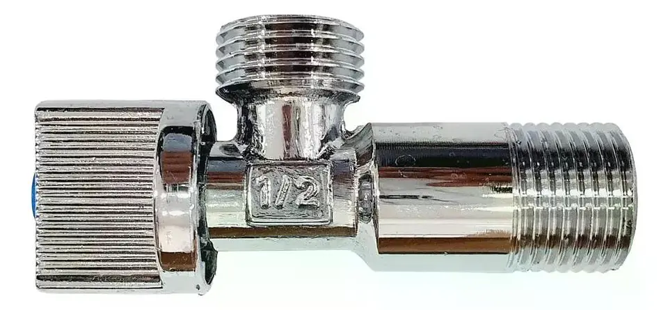 Llave Angular He-he 1/2 Pulgadas Taumm Con Adorno Pared 4