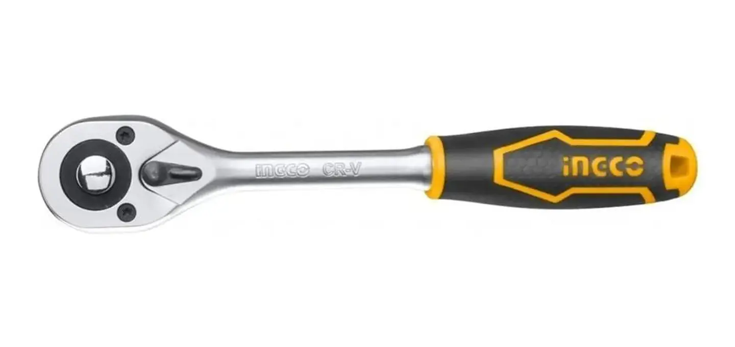 Llave Chicharra Crique 45t 26cm 1/2 Pulgadas Ingco Hrth0812 Amarillo Y Negro 8