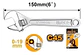 Llave Francesa Ajustable 150 Mm 6 Pulgadas Ingco Hadw131062 - Miniatura 4