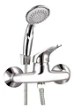 Llave Monomando Ducha Domenica Taumm Plata Cromado - Miniatura 1