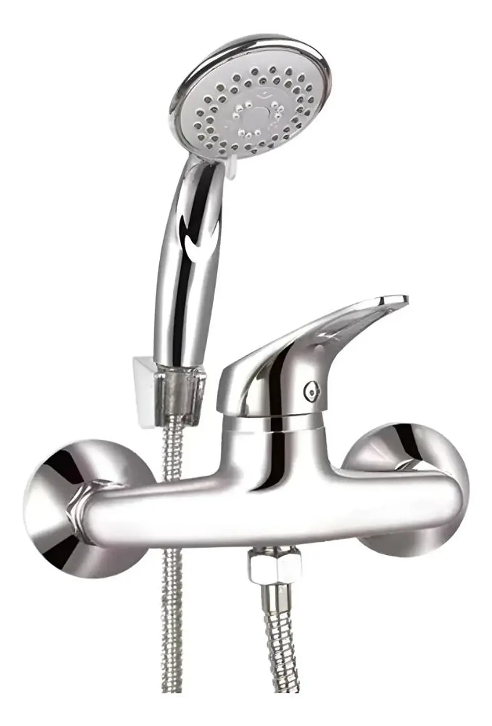 Llave Monomando Ducha Domenica Taumm Plata Cromado 1