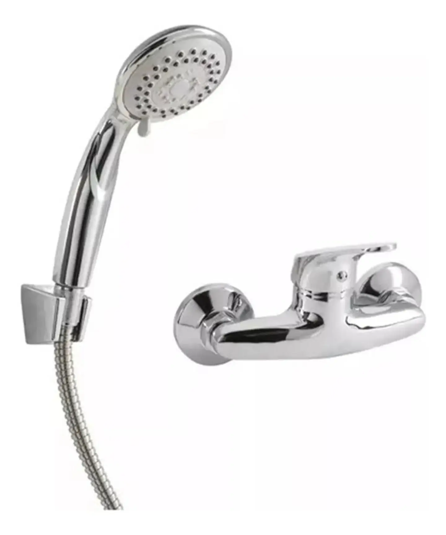 Llave Monomando Ducha Domenica Taumm Plata Cromado 2