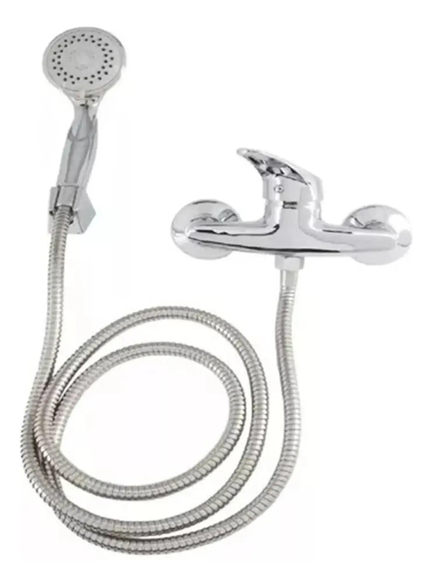 Llave Monomando Ducha Domenica Taumm Plata Cromado 3