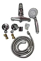Llave Monomando Ducha Domenica Taumm Plata Cromado - Miniatura 4