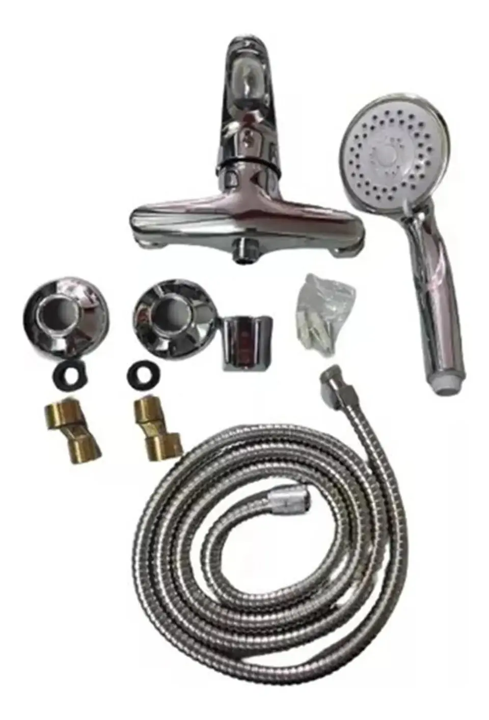 Llave Monomando Ducha Domenica Taumm Plata Cromado 4