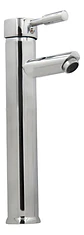 Llave Monomando Lavatorio Alto Modern Taumm Grifo Plateado Brillante - Miniatura 1