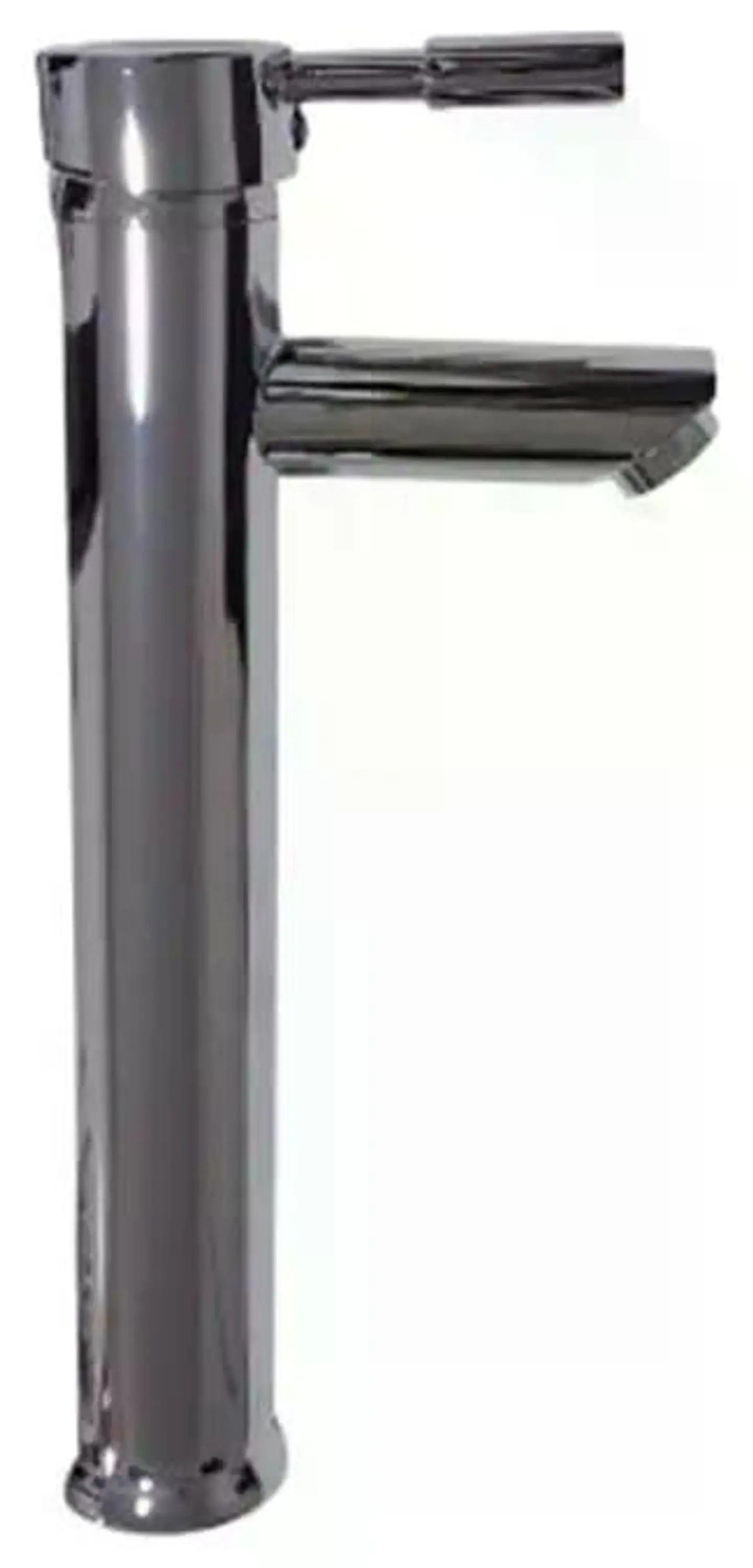 Llave Monomando Lavatorio Alto Modern Taumm Grifo Plateado Brillante 2
