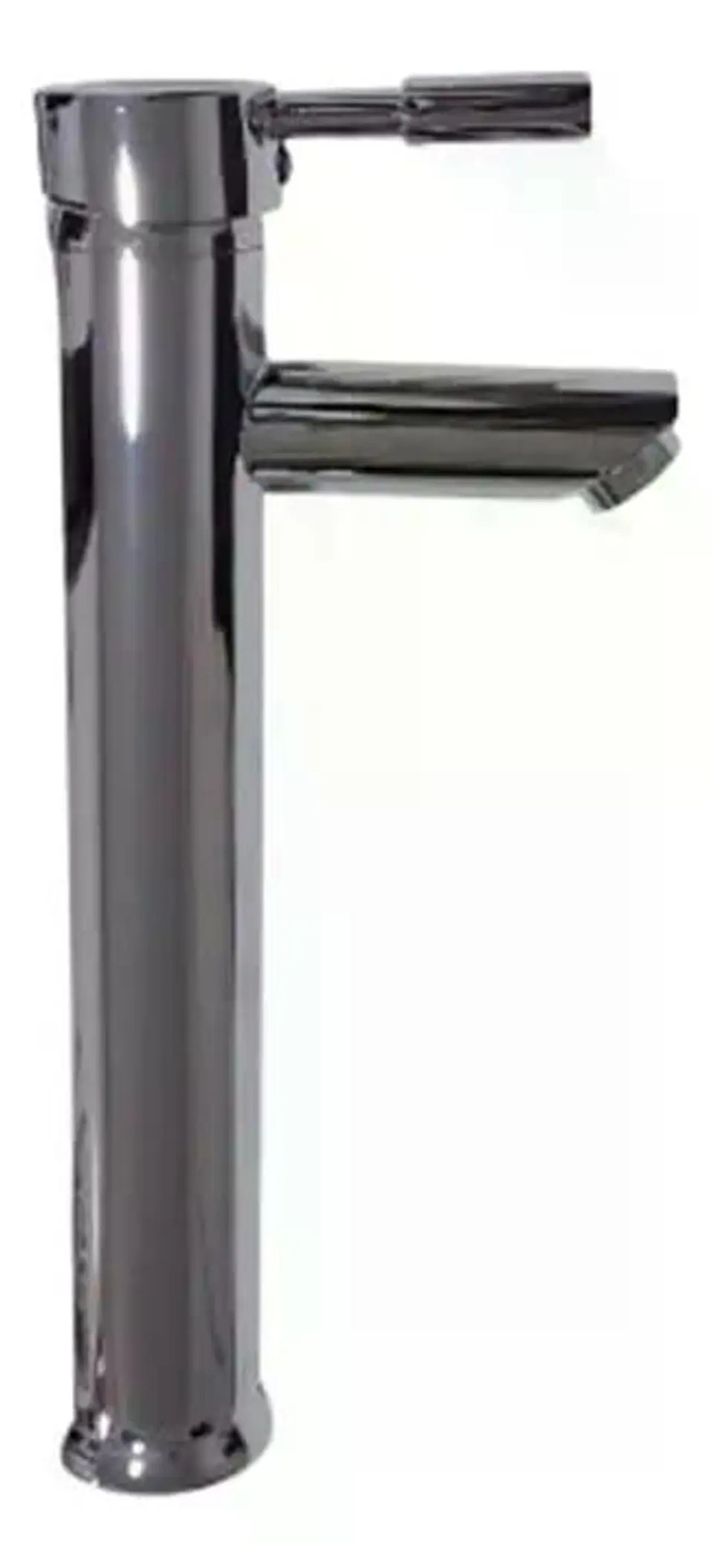 Llave Monomando Lavatorio Alto Modern Taumm Grifo Plateado Brillante 2
