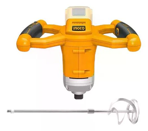 Mezclador Industrial Inalámbrico Ingco 20v + Paleta Mxli2001