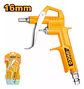Pistola Aire Compresor Sopletear Limpieza 16mm Ingco Abg031 - Miniatura 3