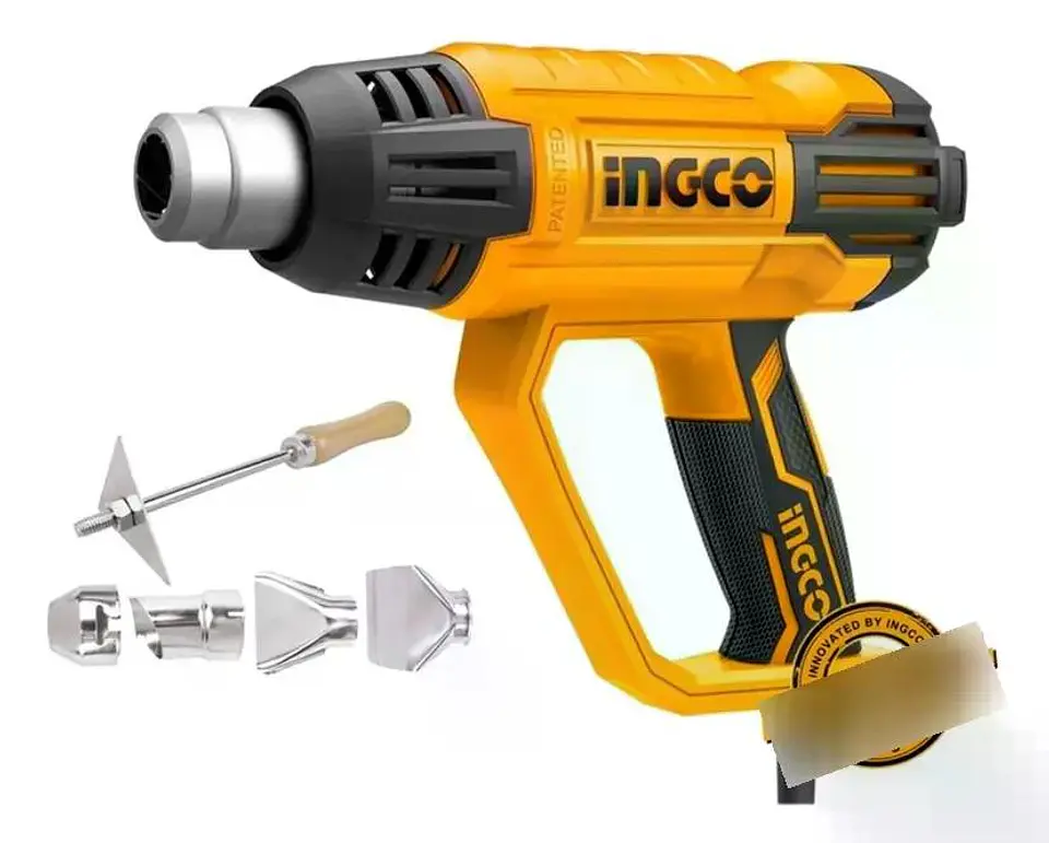 Pistola De Calor Digital Ingco 2000w Industrial Hg200028-1 Anaranjado 4