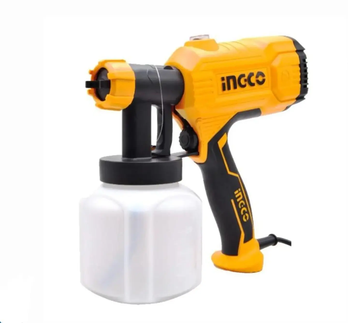 Pistola Para Pintar Eléctrica Ingco 450 W Industrial + Acces Naranja/negro 2