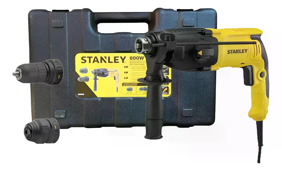 Rotomartillo Stanley Sds Plus 800 W 3.4 J + Mandril + Maleta Amarillo/negro 50 Hz 1