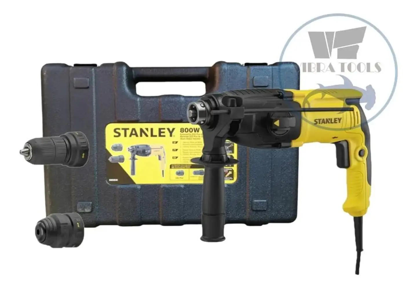 Rotomartillo Stanley Sds Plus 800 W 3.4 J + Mandril + Maleta Amarillo/negro 50 Hz 10