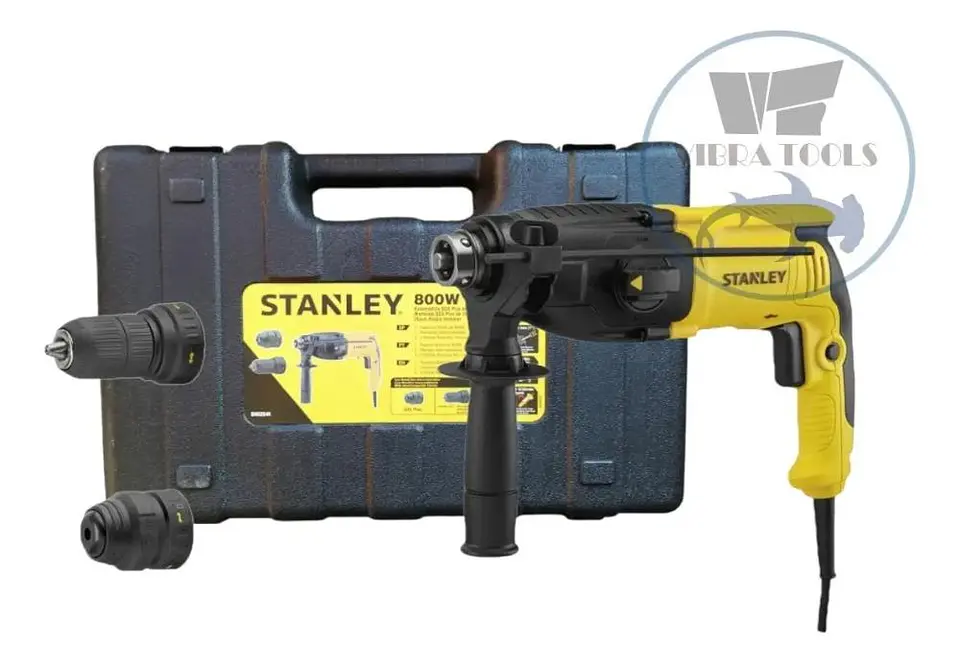 Rotomartillo Stanley Sds Plus 800 W 3.4 J + Mandril + Maleta Amarillo/negro 50 Hz 10