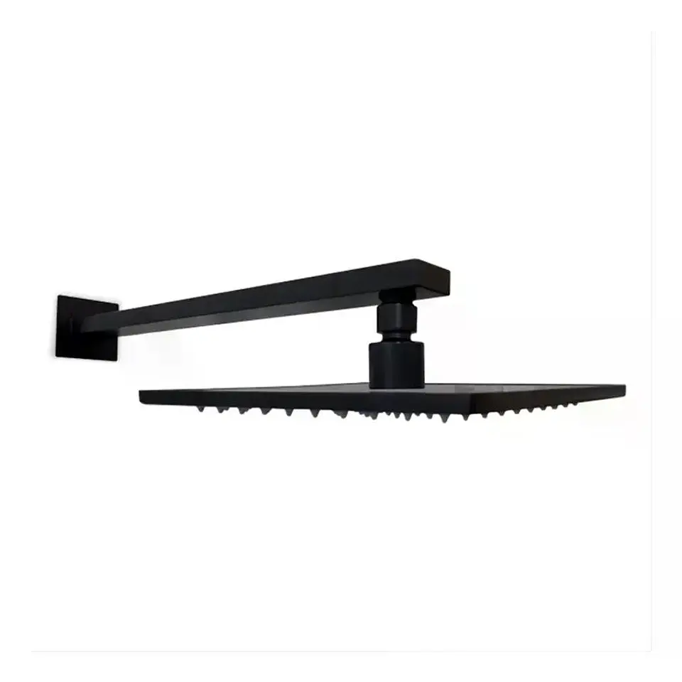 Plato Para Ducha Cuadrado 25 Cm Schwarz Taumm Negro Mate Negro 3