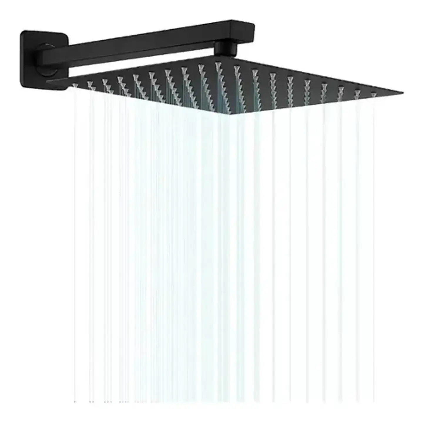 Plato Para Ducha Cuadrado 25 Cm Schwarz Taumm Negro Mate Negro 4