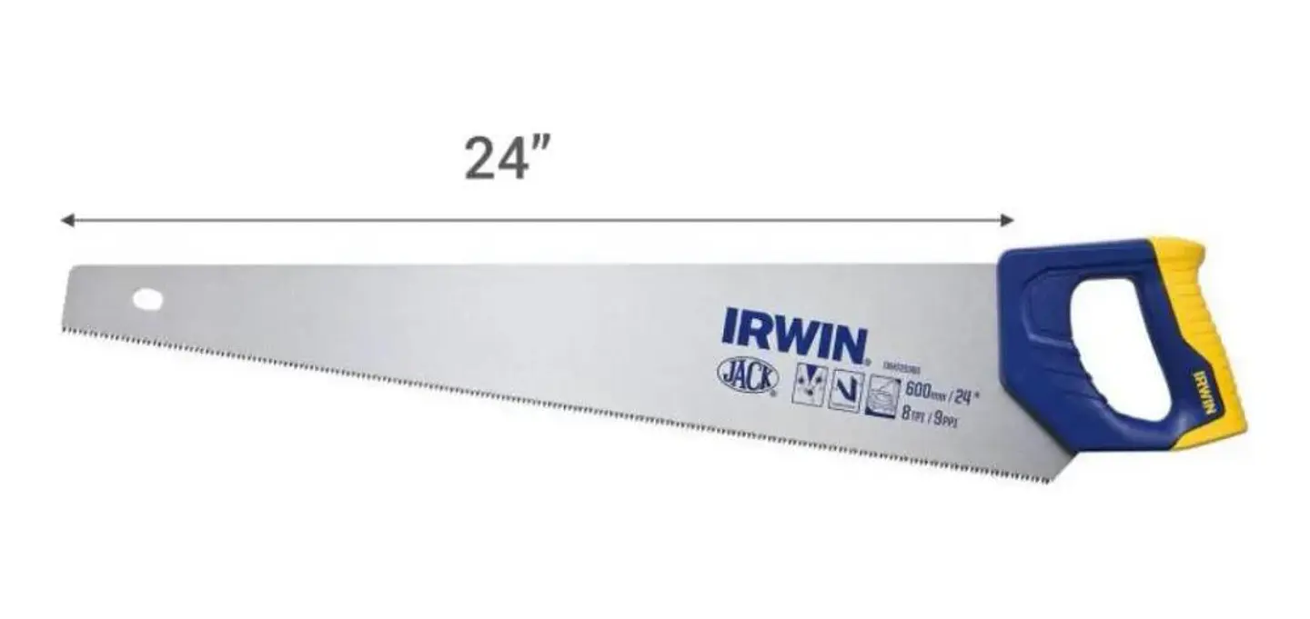 Serrucho Carpintero Fast Jack Profesional Irwin 24 Pulgadas 5