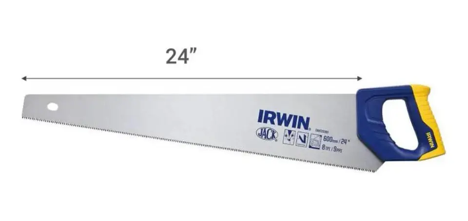 Serrucho Carpintero Fast Jack Profesional Irwin 24 Pulgadas 5