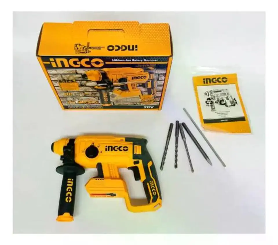 Rotomartillo Inalámbrico Brushless Ingco 20v Indus Crhli2201 Naranja Claro 60 Hz 4