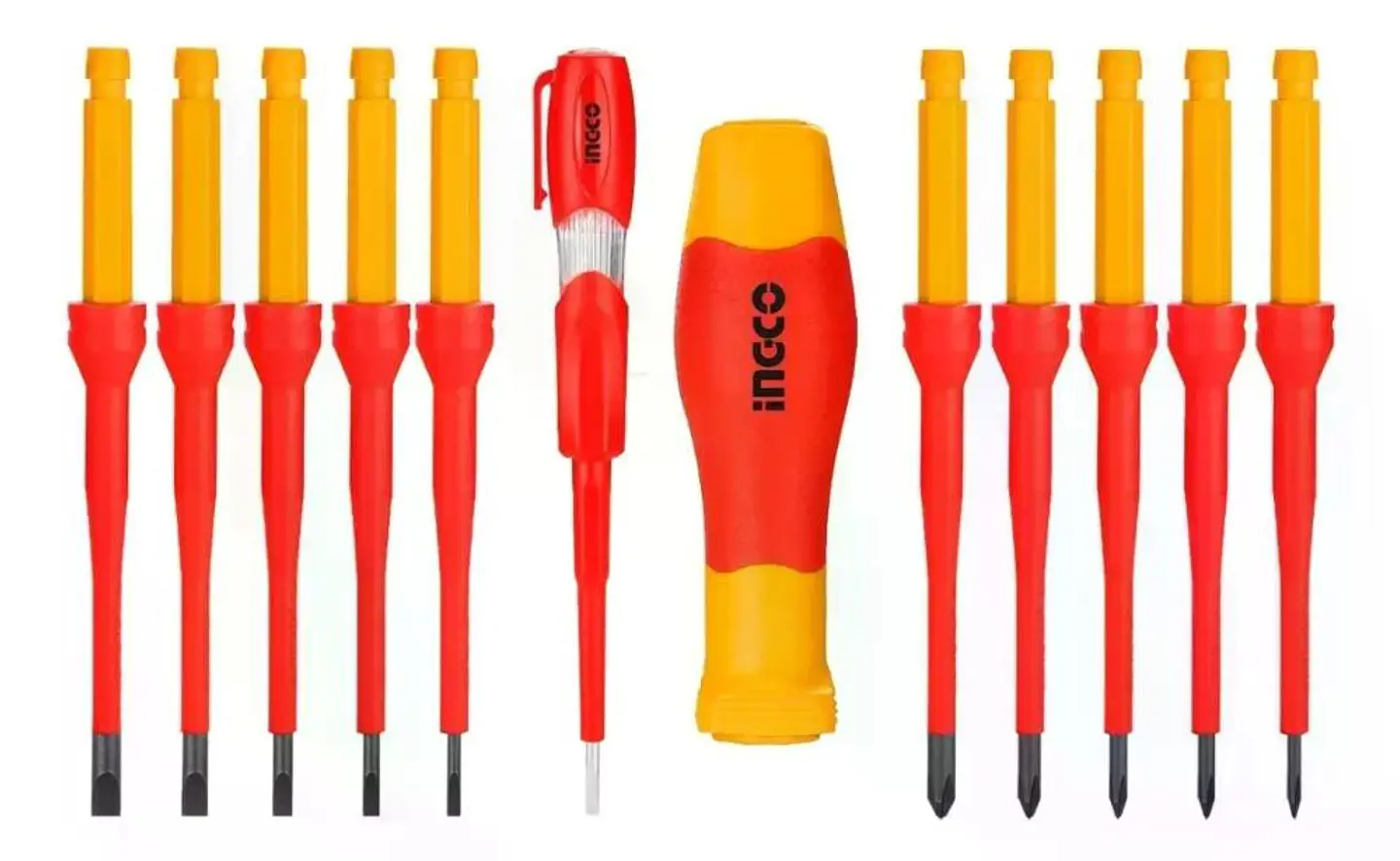 Set Aislado 12 Destornilladores Ingco Hkisd1201 - Smf 2