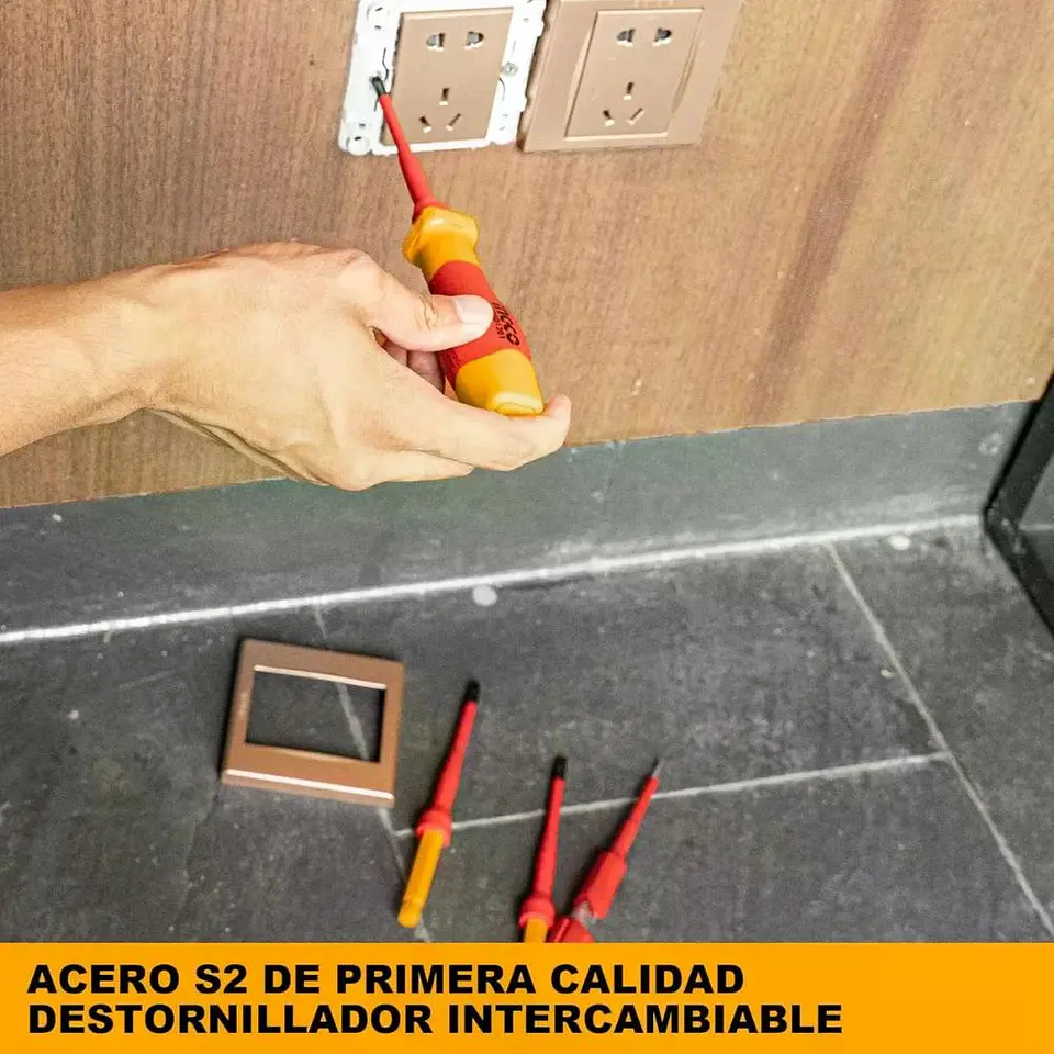 Set Aislado 12 Destornilladores Ingco Hkisd1201 - Smf 8
