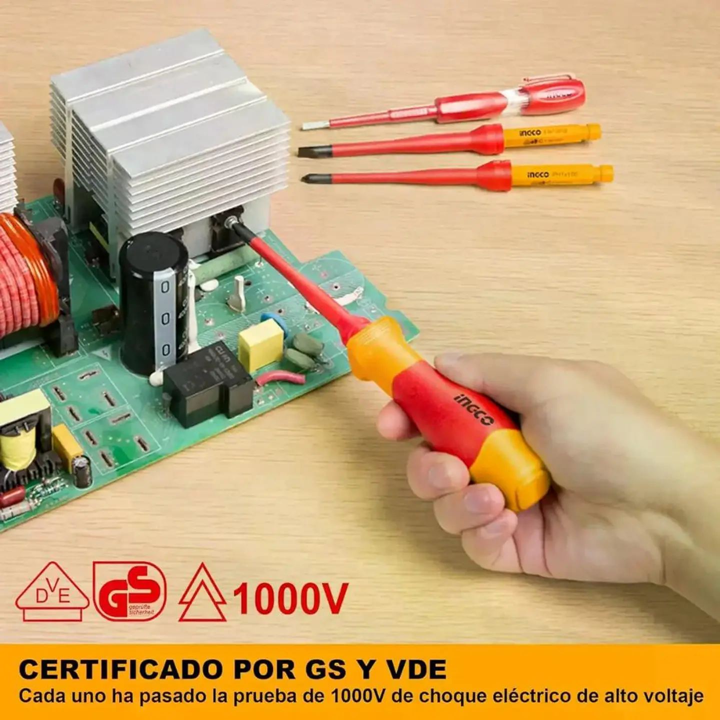 Set Aislado 12 Destornilladores Ingco Hkisd1201 - Smf 9