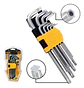 Set 9 Piezas Llaves Torx Llaves De Apriete T10 - T50 Ingco Plateado - Miniatura 4