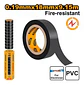 Set Cinta Aisladora Pvc 10 Piezas Negra 18mm X 9.5mt Ingco Negro Liso - Miniatura 2