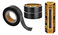 Set Cinta Aisladora Pvc 10 Piezas Negra 18mm X 9.5mt Ingco Negro Liso - Miniatura 3