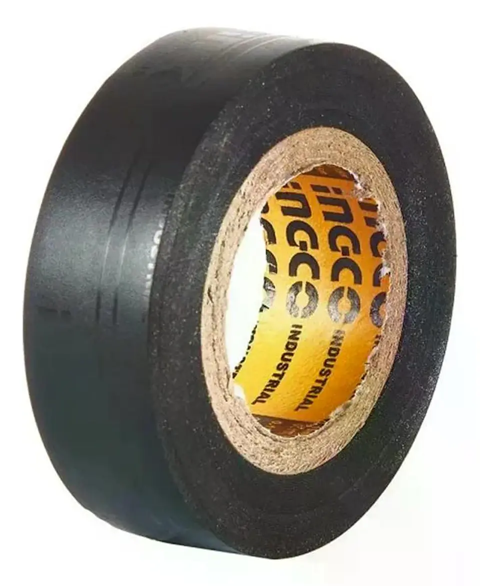 Set Cinta Aisladora Pvc 10 Piezas Negra 18mm X 9.5mt Ingco Negro Liso 5