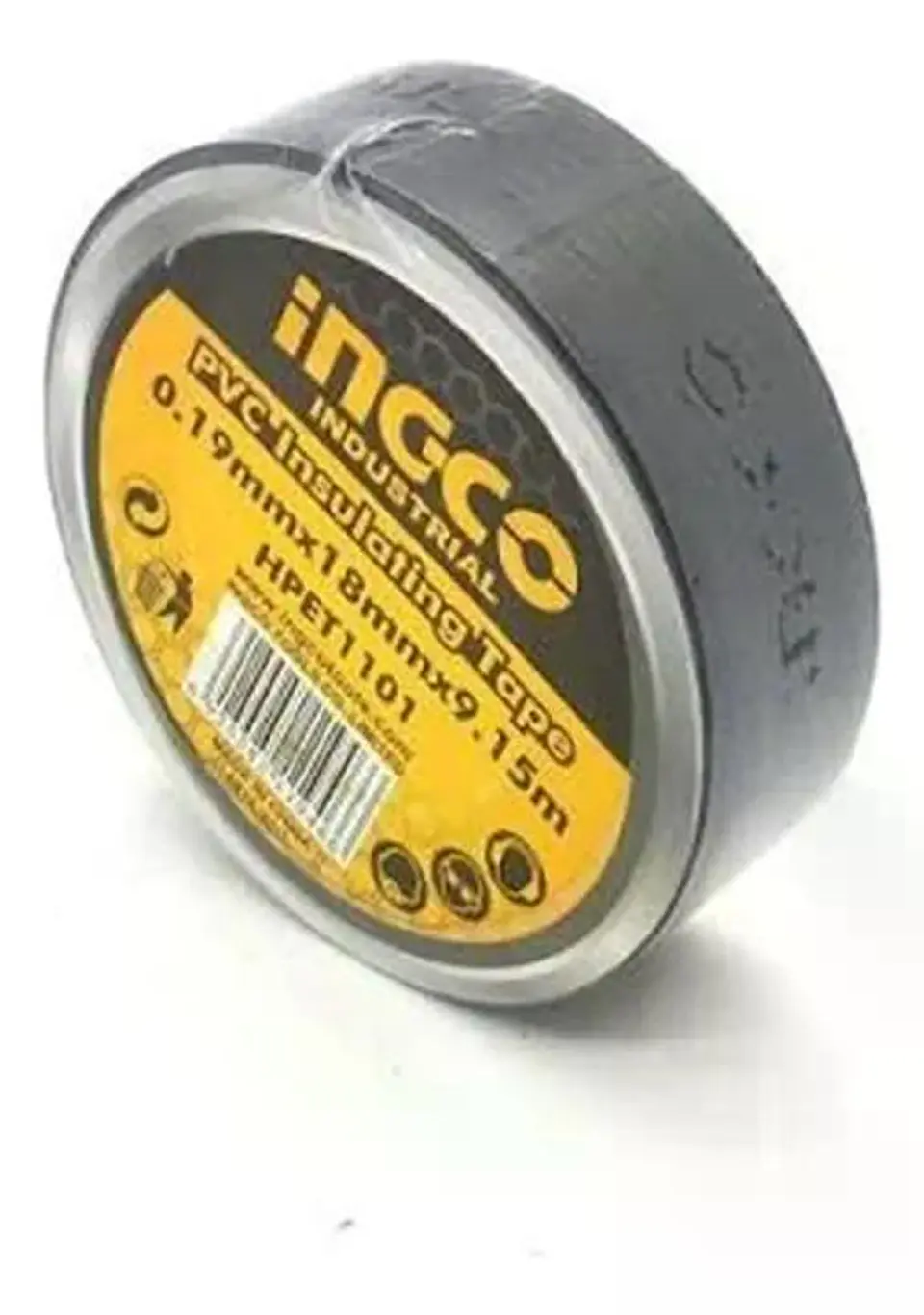 Set Cinta Aisladora Pvc 10 Piezas Negra 18mm X 9.5mt Ingco Negro Liso 7
