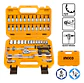 Set Dados Y Matraca Chicharra 46 Pzs 1/4 72t Ingco Hkts14462 Naranja Claro - Miniatura 1
