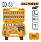 Set Dados Y Matraca Chicharra 46 Pzs 1/4 72t Ingco Hkts14462 Naranja Claro - Miniatura 2