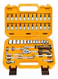 Set Dados Y Matraca Chicharra 46 Pzs 1/4 72t Ingco Hkts14462 Naranja Claro - Miniatura 3