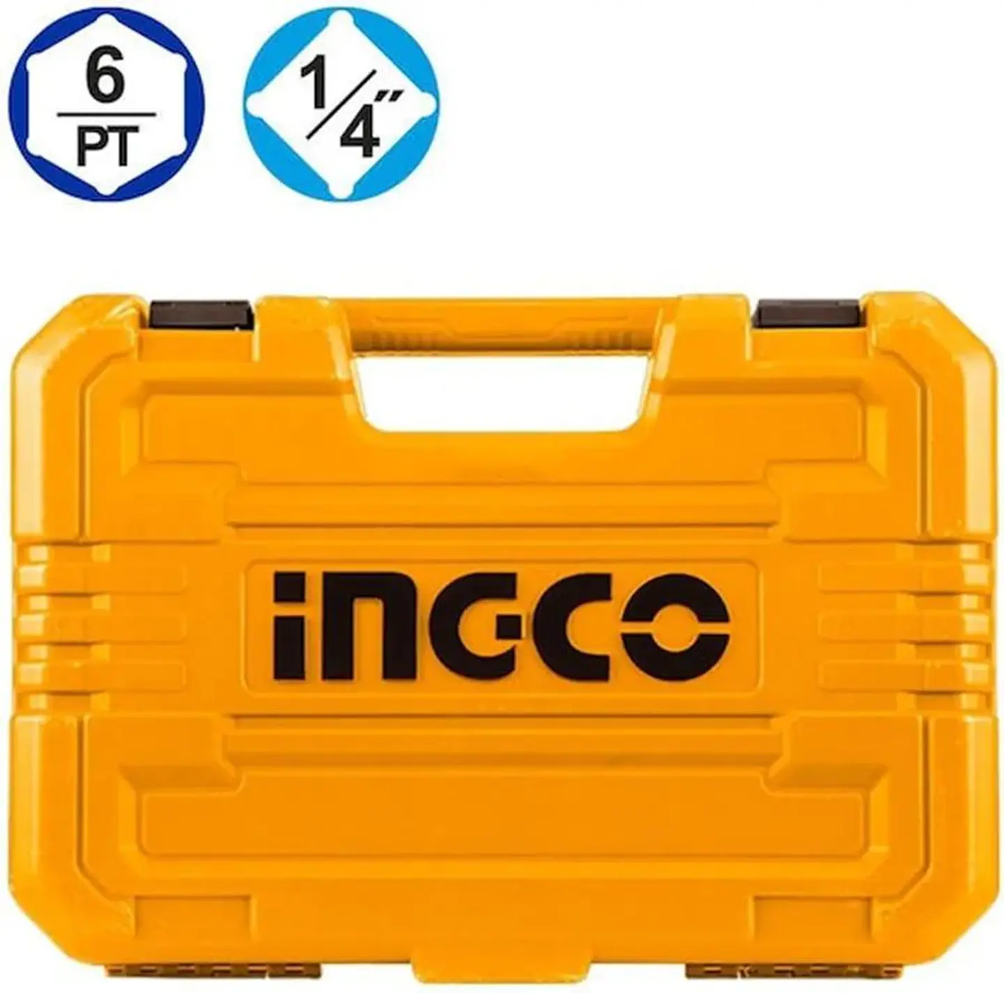 Set Dados Y Matraca Chicharra 46 Pzs 1/4 72t Ingco Hkts14462 Naranja Claro 5