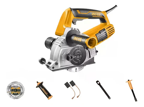 Sierra Cortadora De Muro Eléctrica Ingco 1500 W 125 Mm+ 8 Pz