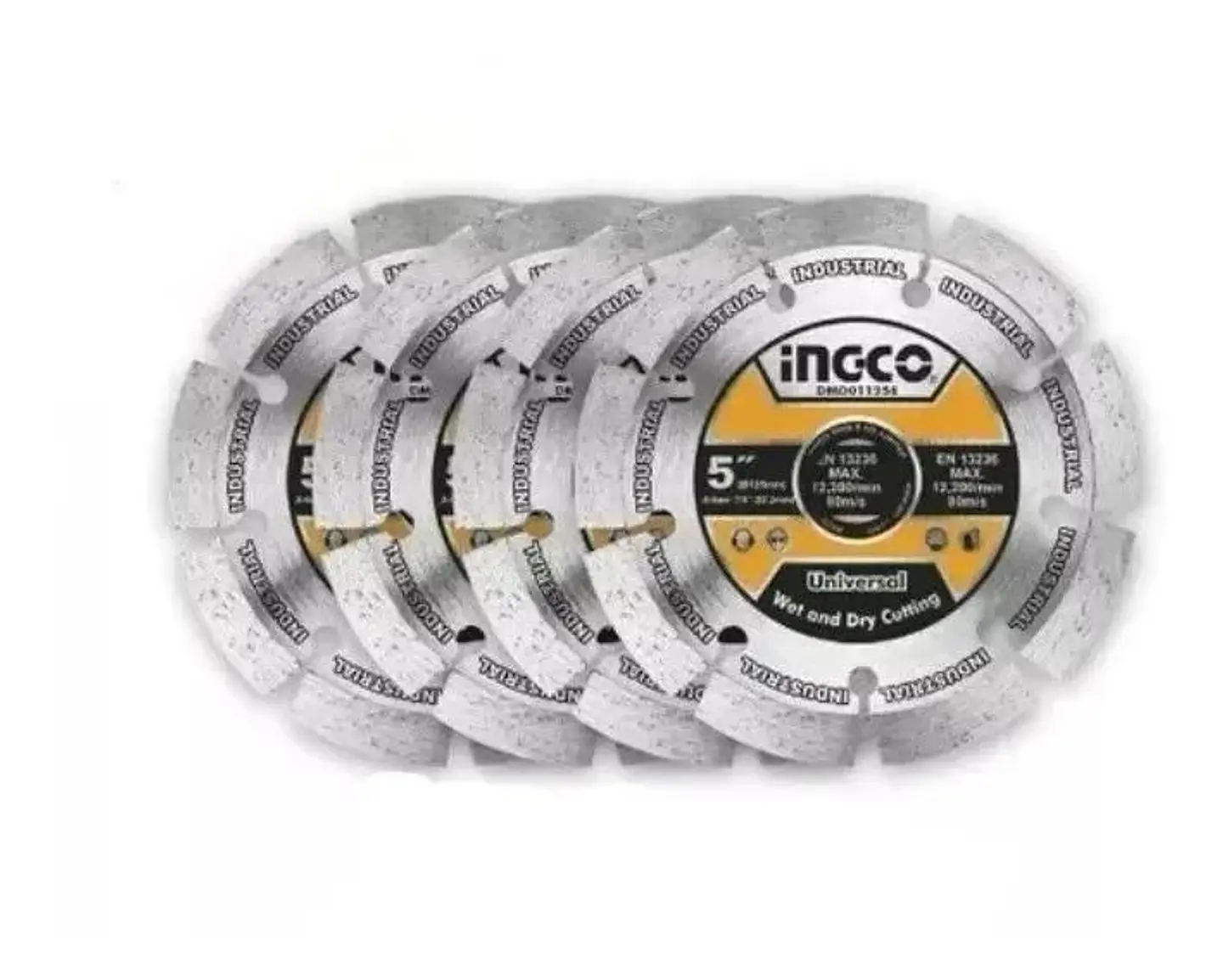 Sierra Cortadora De Muro Eléctrica Ingco 1500 W 125 Mm+ 8 Pz 3