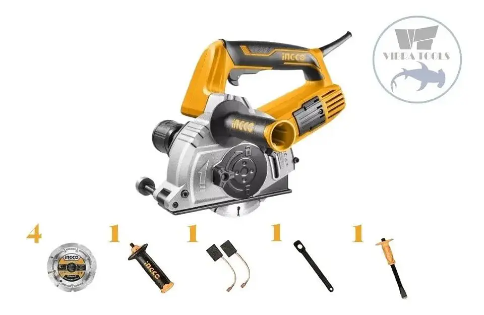 Sierra Cortadora De Muro Eléctrica Ingco 1500 W 125 Mm+ 8 Pz 7