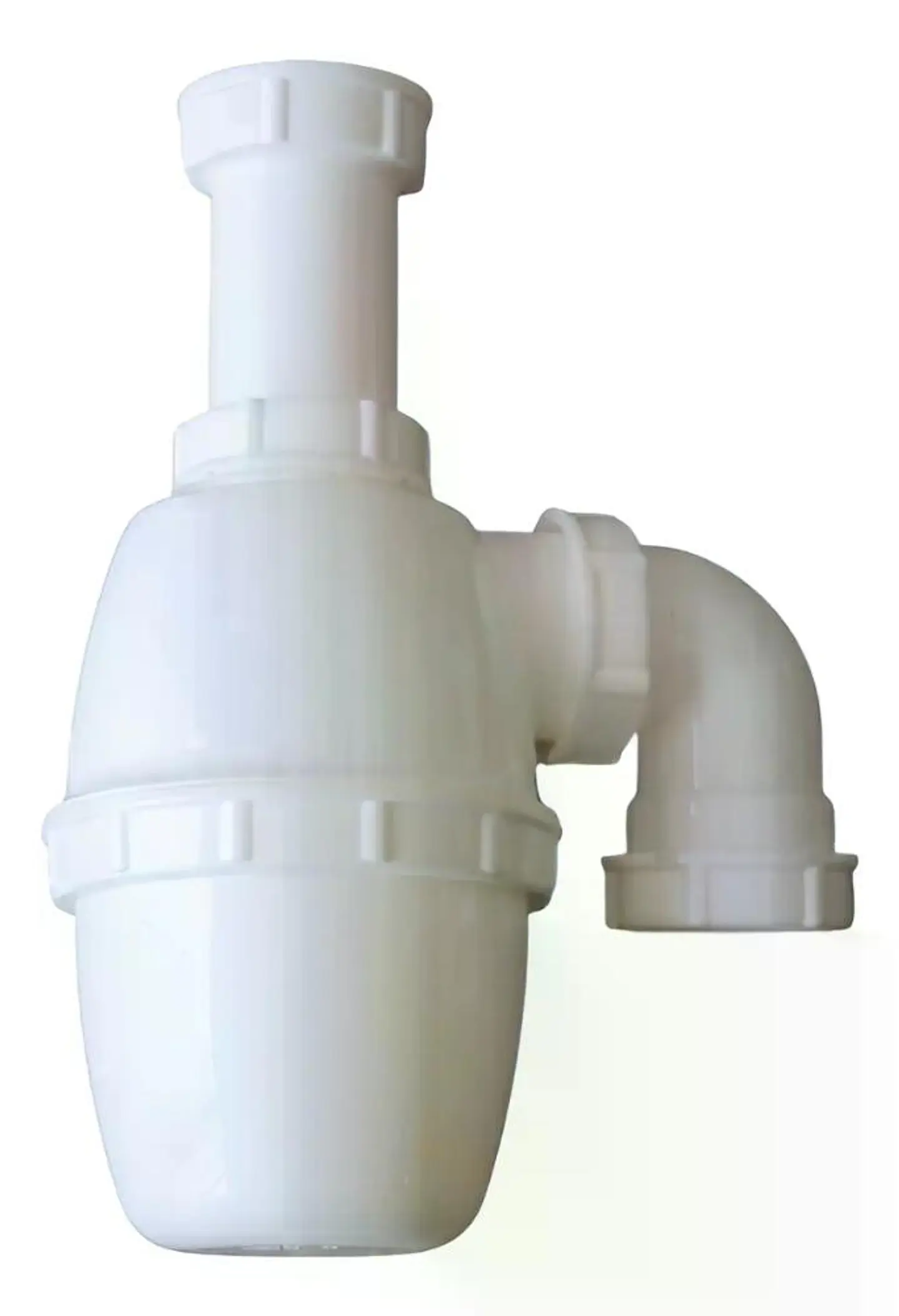 Sifon 1.1/4 - 1.1/2 Plastico Con Codo Salida Taumm Blanco 1