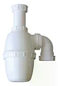 Sifon 1.1/4 - 1.1/2 Plastico Con Codo Salida Taumm Blanco - Miniatura 1