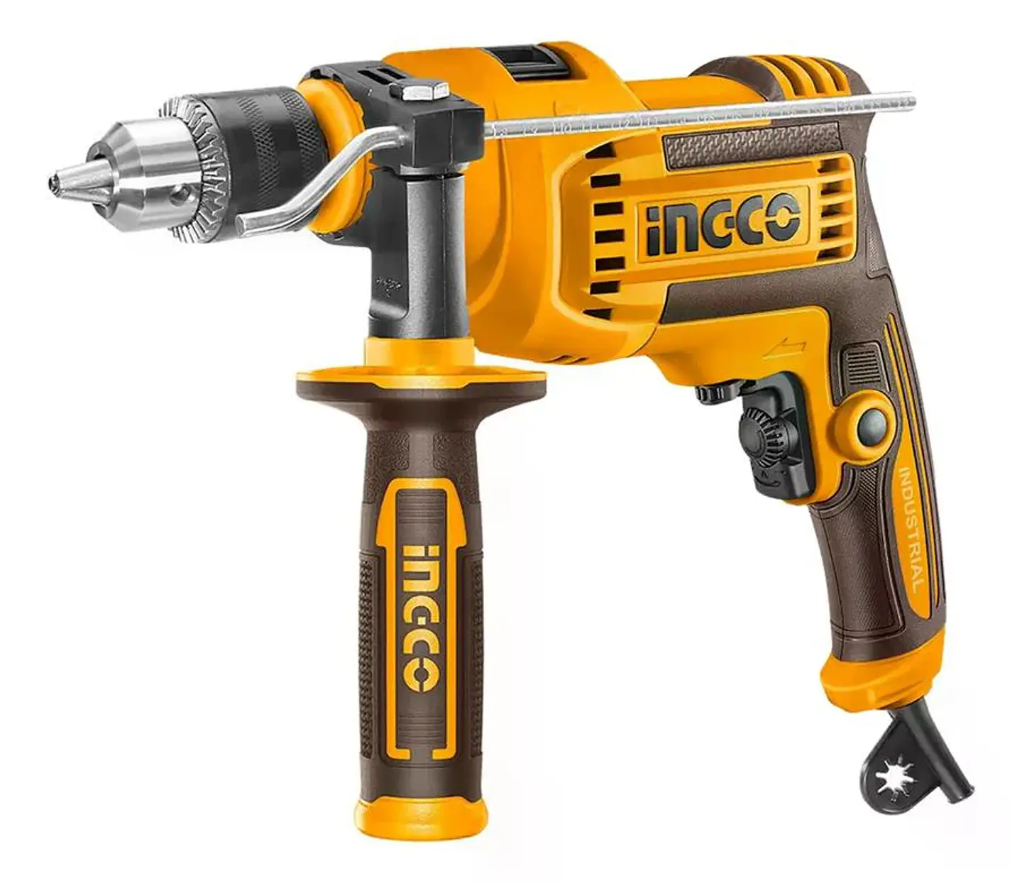 Taladro Percutor 900w 13mm Velocidad 2800rpm Ingco Id9008 Naranja 1