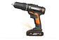 Taladro Percutor Inalámbrico Worx 13 Mm 20v + Bat + Cargador Negro 50/60 Hz - Miniatura 1