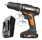 Taladro Percutor Inalámbrico Worx 13 Mm 20v + Bat + Cargador Negro 50/60 Hz - Miniatura 2