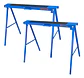 Set 2 Caballetes Plegables Wadfow 100 Kg 99x48x78 Cm Wdz1510 Azul - Miniatura 4