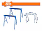 Set 2 Caballetes Plegables Wadfow 100 Kg 99x48x78 Cm Wdz1510 Azul - Miniatura 6